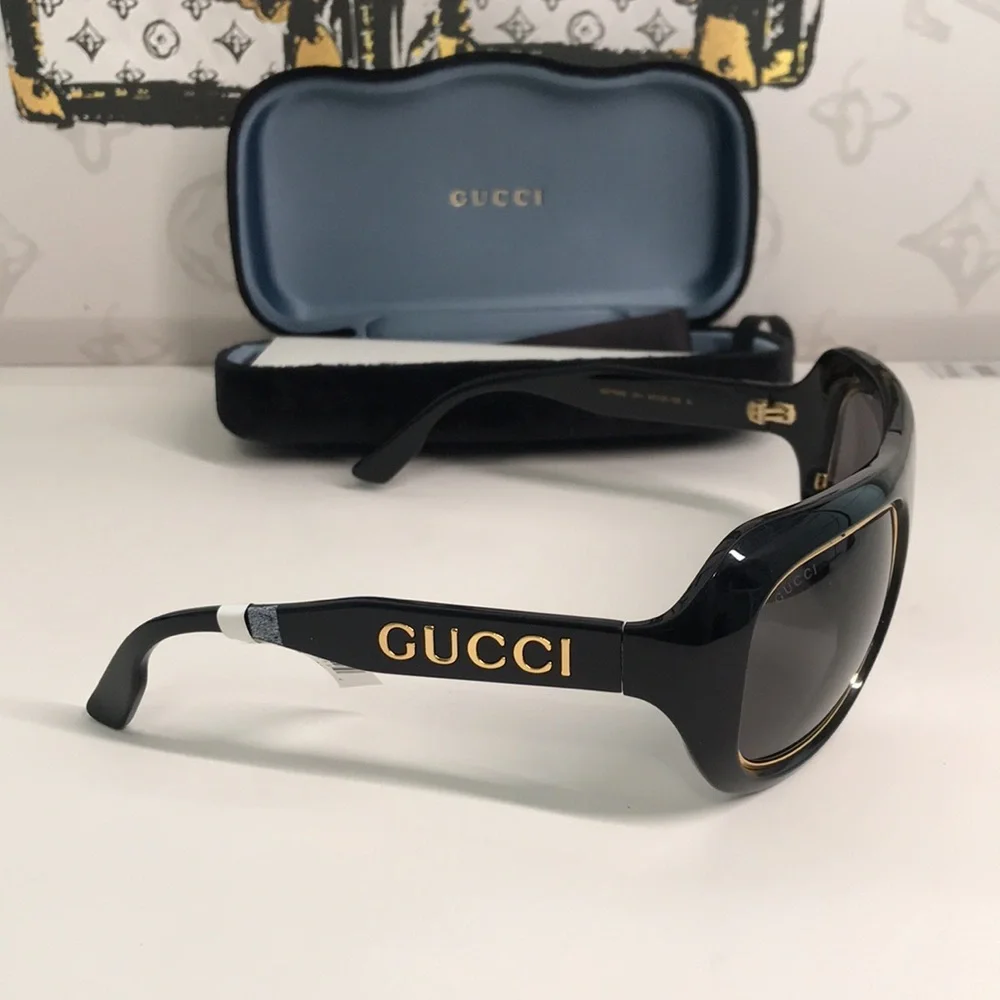 Luxury New Authentic Gucci GG1108S 001 Aviator Sunglasses ✨